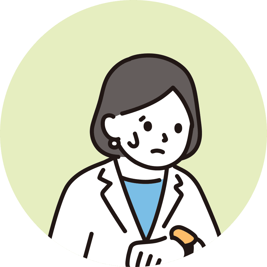 仕事中疲れている女性